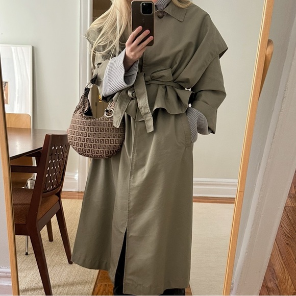 H&M Tan Women's Trench Coat - Picture 2 of 5